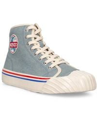 KENZO - School Logo High-Top Sneakers - Lyst