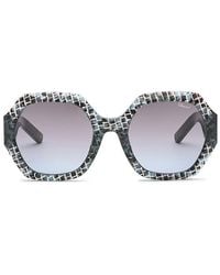 Chopard - Sunglasses Round Full Rim, Scales Azure Havana Frame And Gradient Lens Sch362M0T66 - Lyst