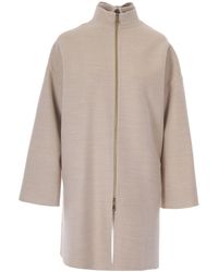 Fabiana Filippi - Caban Coat Double Di Lana Virgin Wool Casha' - Lyst