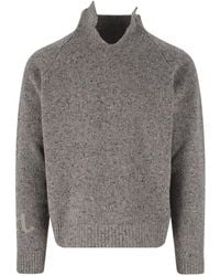 ERL - Wool Blend High-Neck Sweater - Lyst