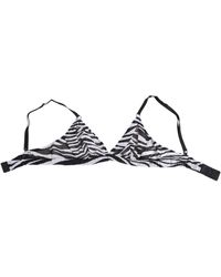 Dolce & Gabbana - Zebra Print Sheer Mesh Bralette Underwear And Silk Clothing - Lyst