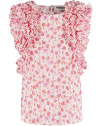 Essentiel Antwerp - Honour Multi Ruffle Top - Lyst