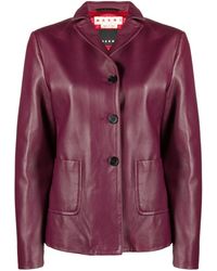 Marni Leather jackets for Women | Online Sale up to 60% off | Lyst