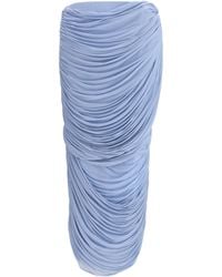 Magda Butrym - Draped Midi Skirt Cupro; Elastane - Lyst