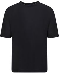Lardini - Linen And Cotton Blend T-Shirt - Lyst