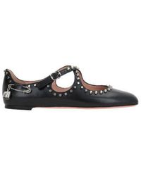Bally - Stud-detailed Flat Shoes - Lyst