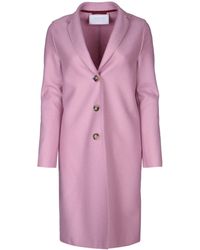 Harris Wharf London - Overcoat Light Pressed Wool - Lyst