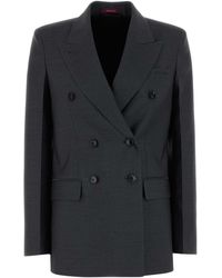 Gucci - Graphite Wool Blazer - Lyst
