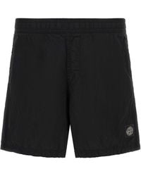 Stone Island - Polyamide Cargo Shorts - Lyst