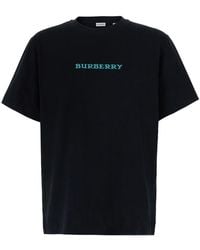 Burberry - T-Shirt Ryan Cotton T-Shirts - Lyst