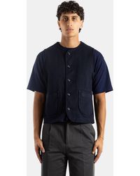 Momotaro - Sashiko Overdye Dyed Vest Gilet - Lyst