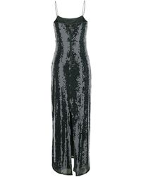 ROTATE BIRGER CHRISTENSEN - Long Sequin Dress Polyester (Recycled) - Lyst