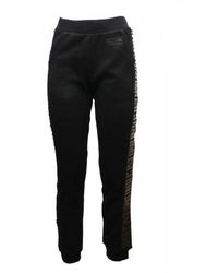 Moschino - Mid Rise Logo Tape Track Pants - Lyst