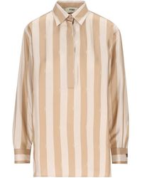 Fendi - Long Sleeved Striped Shirt - Lyst