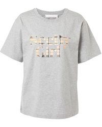 See By Chloé - Tartan Logo-print T-shirt - Lyst
