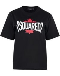 DSquared² - Short-Sleeve Printed Cotton T-Shirt T-Shirts & Jerseys - Lyst