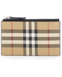 Burberry - And Card-Holder With Vintage Check Print - Lyst
