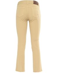 Fay - Cropped Pants Cotton Elastane - Lyst