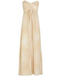 ERMANNO FIRENZE - Abito Lungo Senza Manica - Lyst