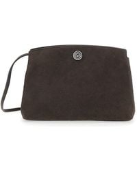 Liffner - Clutch With Adjustable Shoulder Strap And Automatic Button Closure Leather For Calf Clutches Pochettes - Lyst