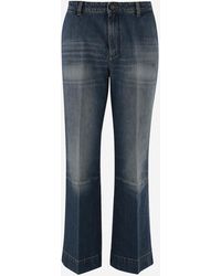 Victoria Beckham - Cotton Jeans - Lyst