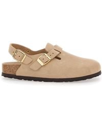 Birkenstock - Mule With Front And Back Buckle Leather - Lyst