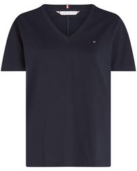 Tommy Hilfiger - Modern T-Shirt With V-Neckline - Lyst