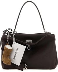 Balenciaga - Dark Leather Small Rodeo Handbag - Lyst