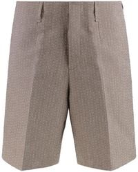Fendi - Bermuda Shorts Cotton Linen - Lyst