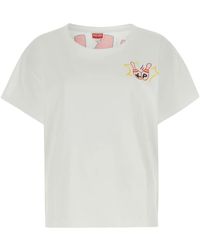 KENZO - White Cotton Oversize T-shirt - Lyst