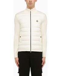 Moncler - Padded Cardigan With Logo - Lyst