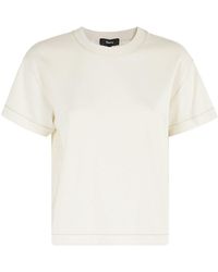 Theory - Double-Knit Jersey Short-Sleeve Sweatshirt - Lyst