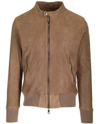 Giorgio Brato - Suede Leather Biker - Lyst