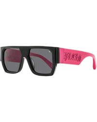 Philipp Plein - Master Oversize Sunglasses Spp094M 700F- 54Mm Plastic (Acetate) - Lyst