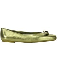 Ferragamo - Bow-Embellished Ballerina Loafers - Lyst