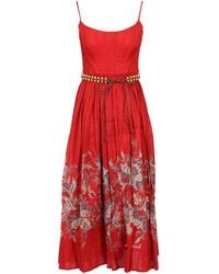 Zimmermann - Rhiannon Corset Midi Dress - Lyst