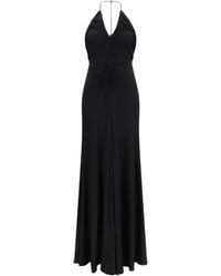 Self-Portrait - Jersey Long Dress Viscose; Elastane - Lyst