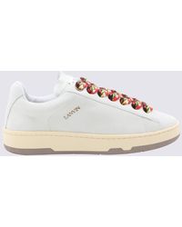 Lanvin - Leather Curb Lite Sneakers - Lyst