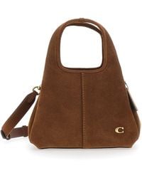 COACH - Suede Lana Shoulder Bag 23 - Lyst
