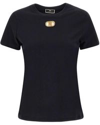 Elisabetta Franchi - Urban Cotton T-Shirt - Lyst