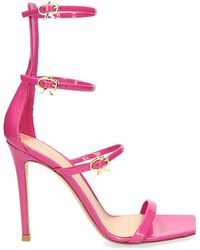 Gianvito Rossi - Ribbon Uptown Heeled Sandals - Lyst
