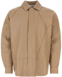 Loewe - Dove Leather Shirt - Lyst
