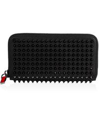 Christian Louboutin - Leather Panettone Wallet With Spikes - Lyst