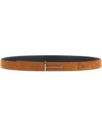 Tom Ford - 'Slim T' Reversible Belt - Lyst
