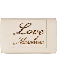Love Moschino - Signature Logo Plaque Shoulder Bag - Lyst