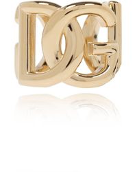 Dolce & Gabbana - Logo Plaque Engraved Ring - Lyst