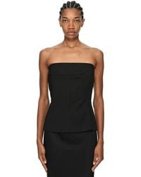 Rick Owens - Rick Owens Strapless Bustier Tank Top - Lyst