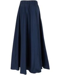 P.A.R.O.S.H. - Flowing Maxi Skirt With Elastic Waistband And Versatile Silhouette - Lyst