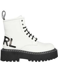 Karl Lagerfeld - Lace-Up Ankle Boots - Lyst