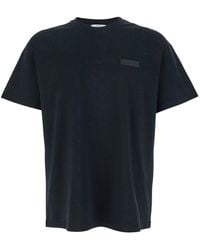 Givenchy - Crewneck T-Shirt With Logo Patch On The Front - Lyst